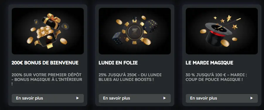 Promotion LUNDI EN FOLIE sur Betzino